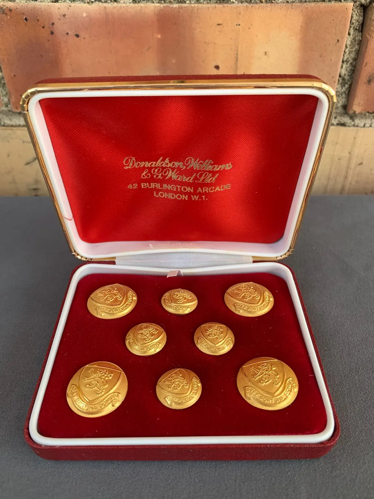 Set Of Brass Buttons From London 1