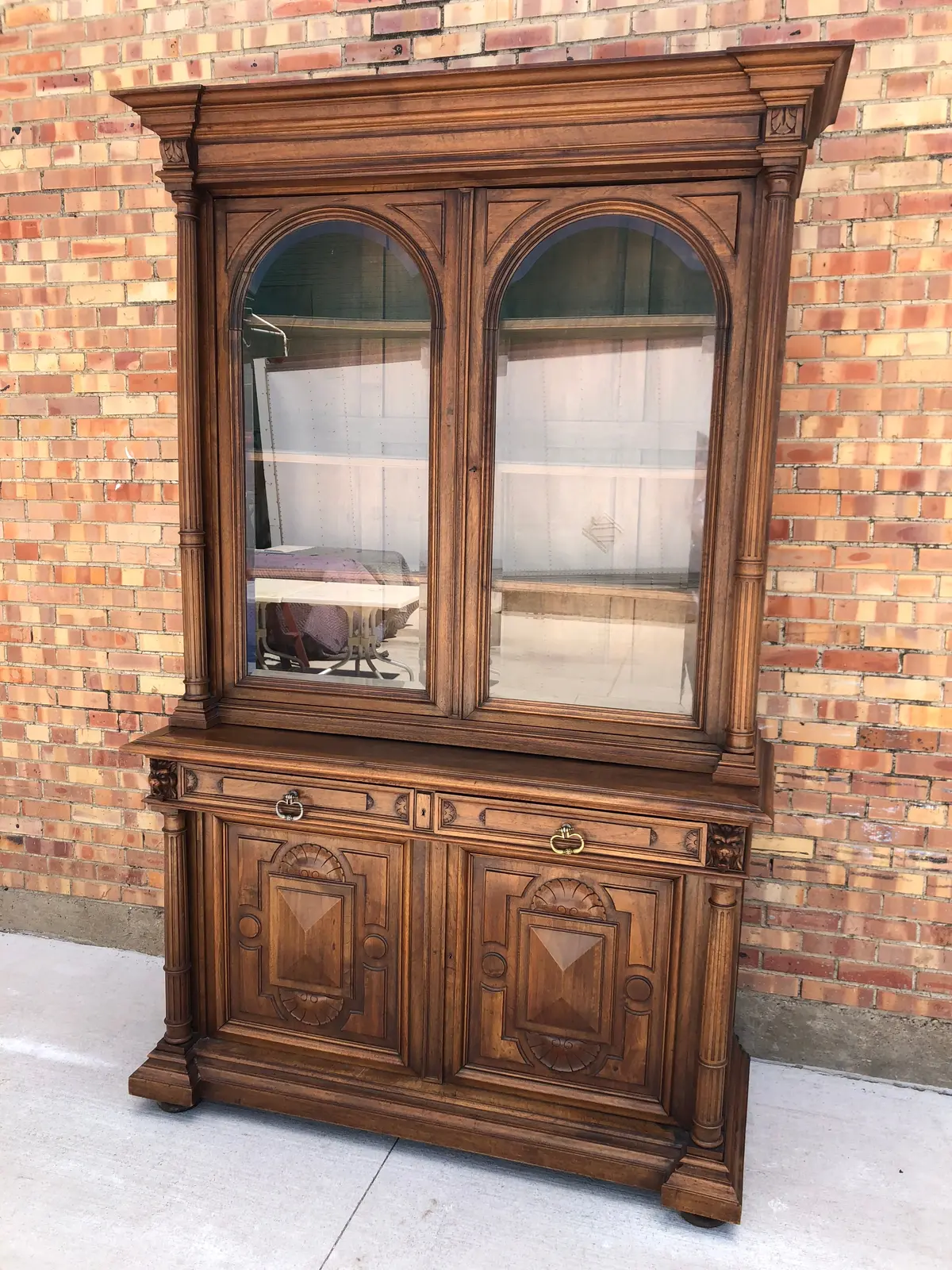 Grand Henri Ii Walnut Bookcase 1