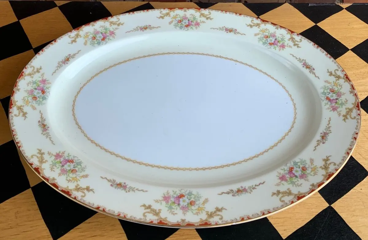 Large Noritake Floral Platter 1