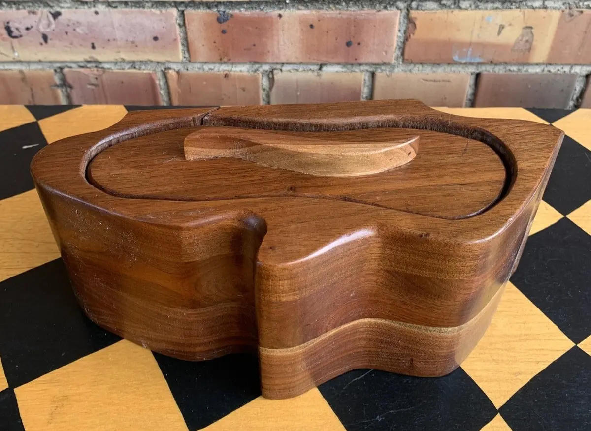 Asymetrical Walnut Box 1
