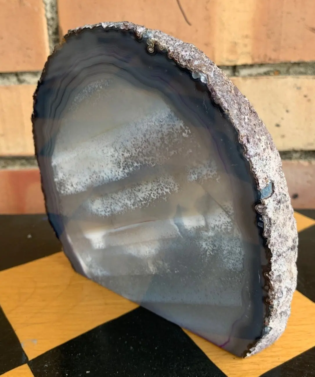 Polished Geode Single Book End 1