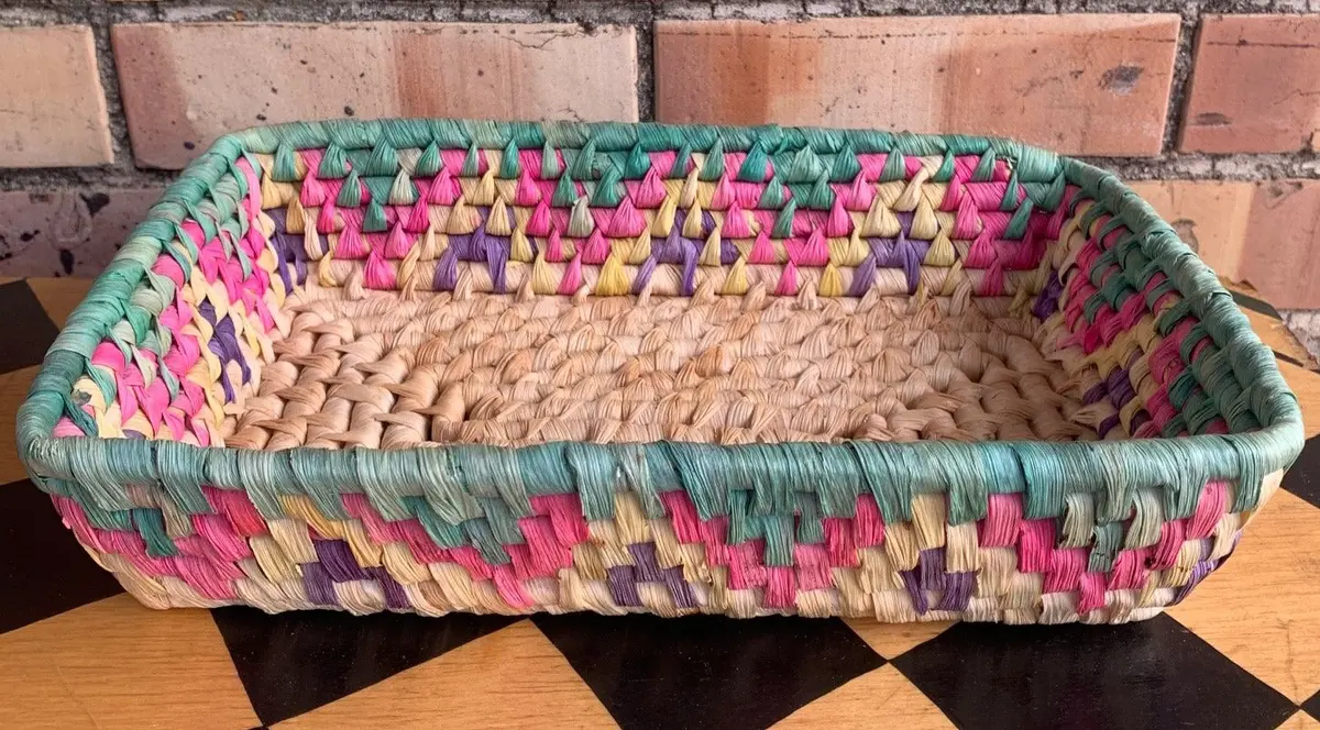 Colorful Rectangular Basket Tray 1