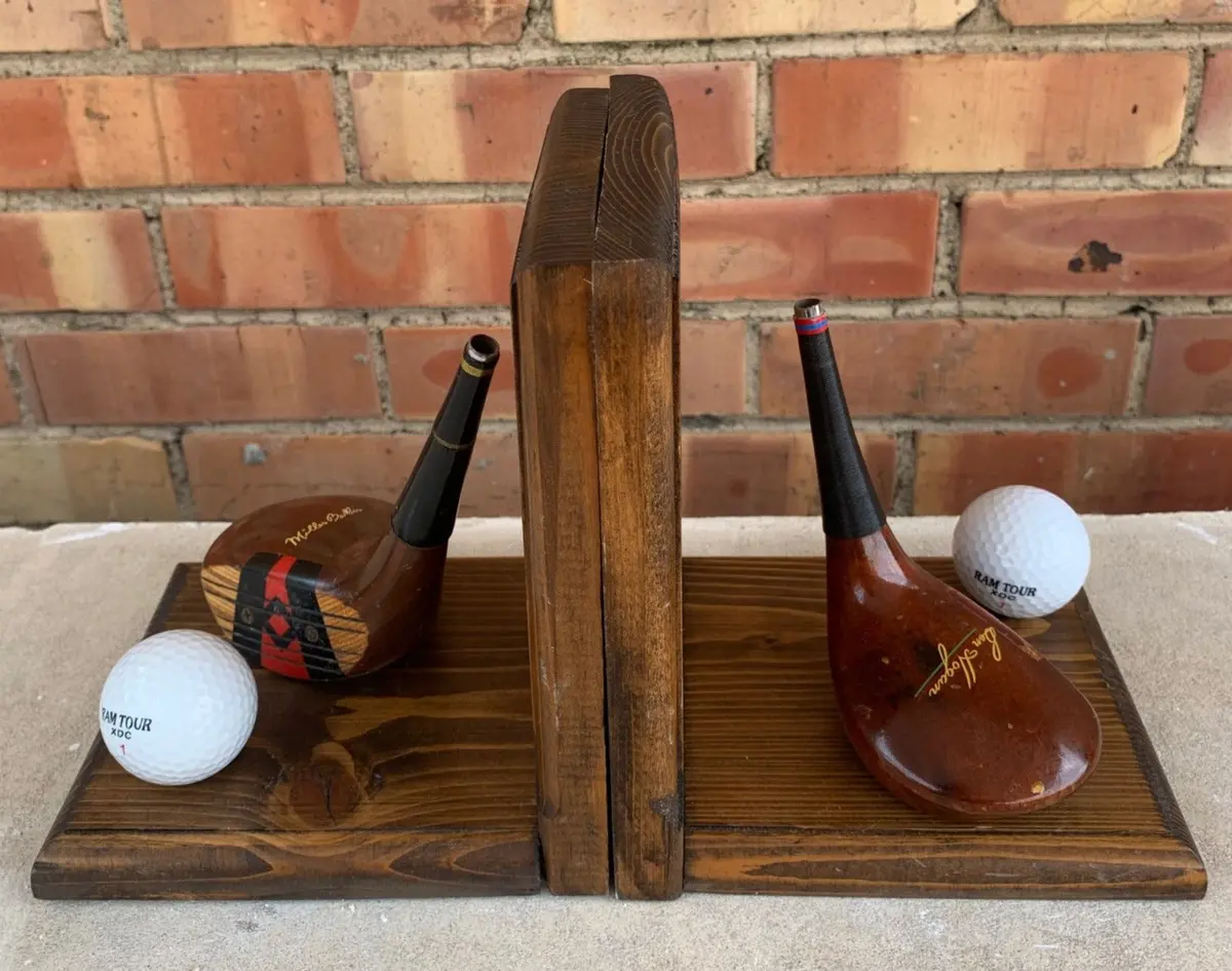 Golf Club Bookends 1