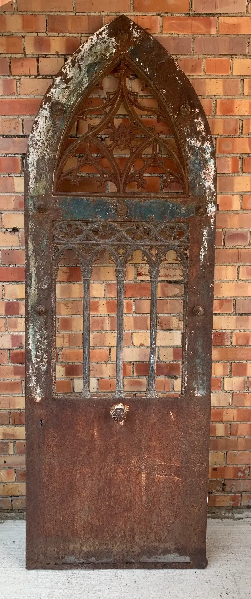 Antique Iron Cathedral Door 1