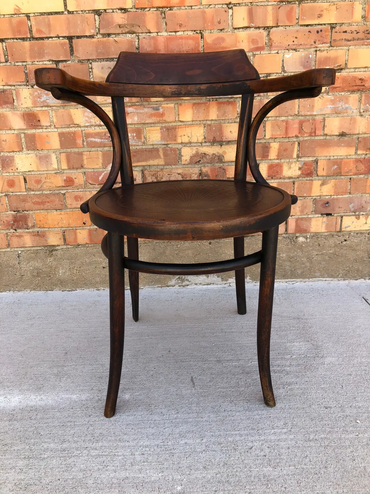 Thonet Arm Chair Light Finish As Found 1