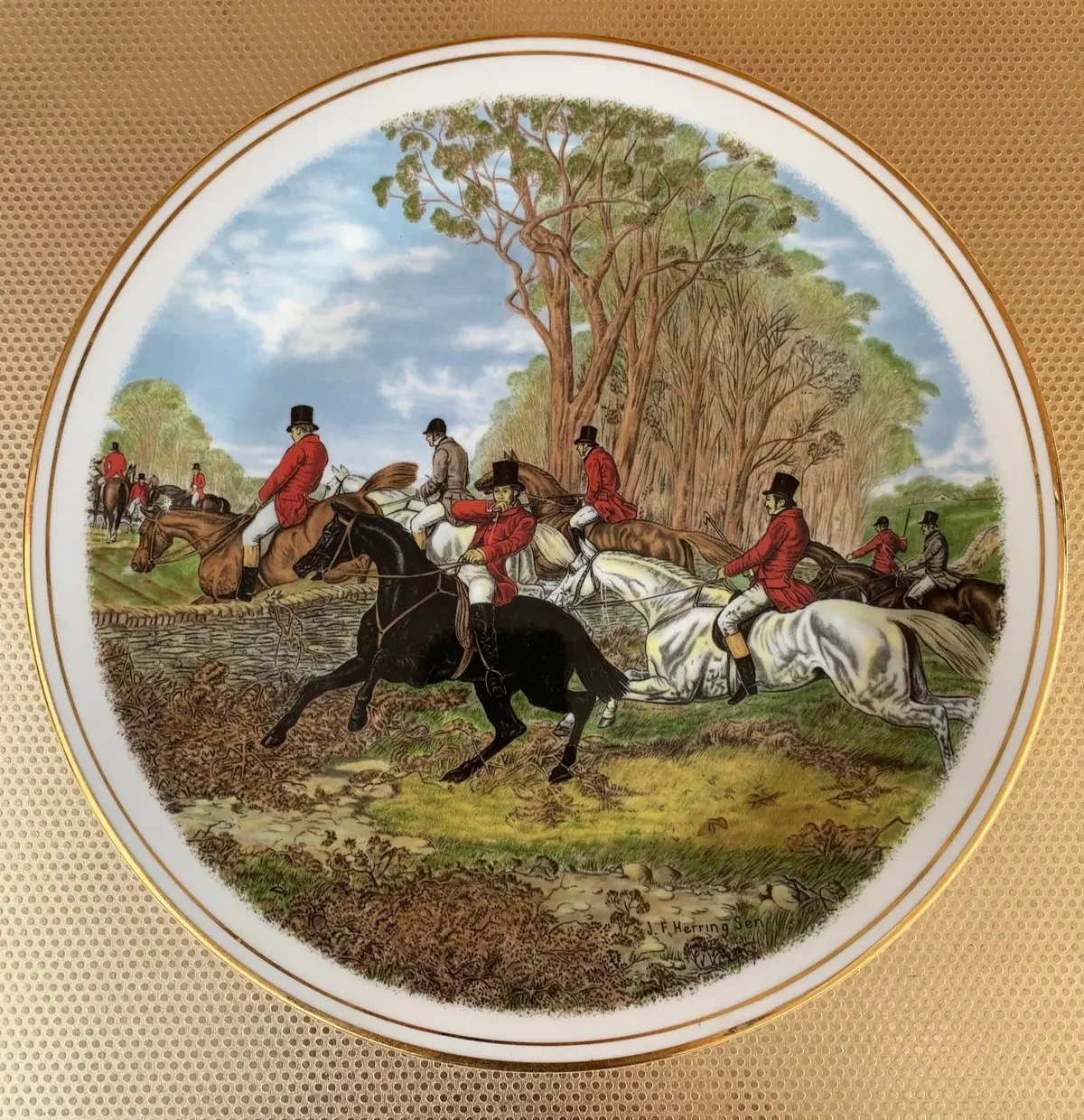 English Horse Rider 10" Plate 1