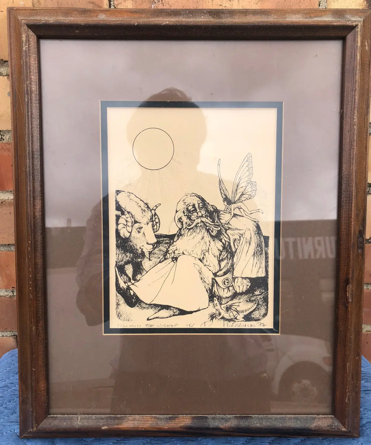 Framed Print Of Wizard & Fairy-Signed 1