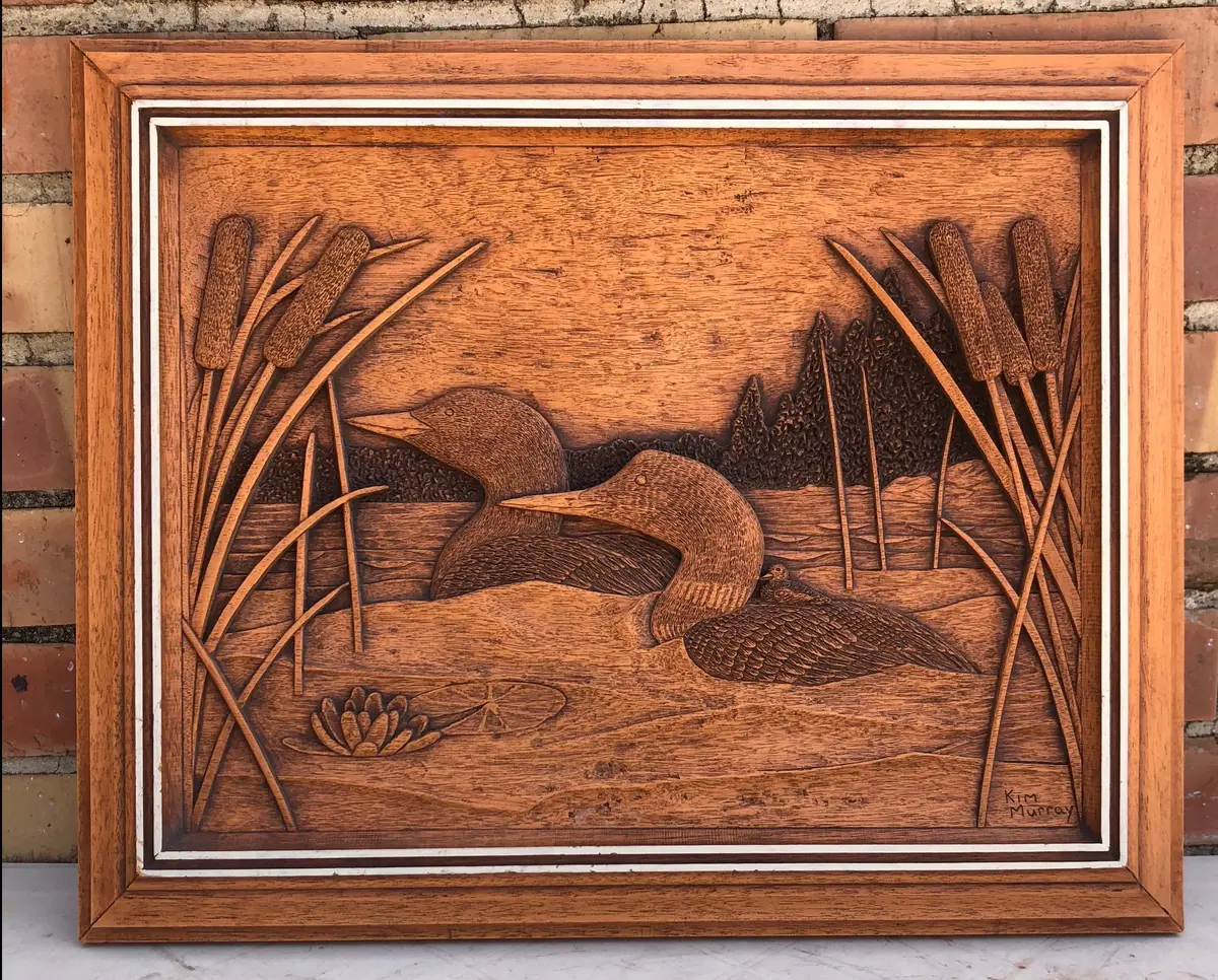 Cast Resin Ducks Plaque 1