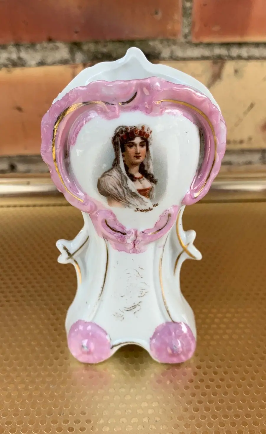 Small Pink And White Vase 1