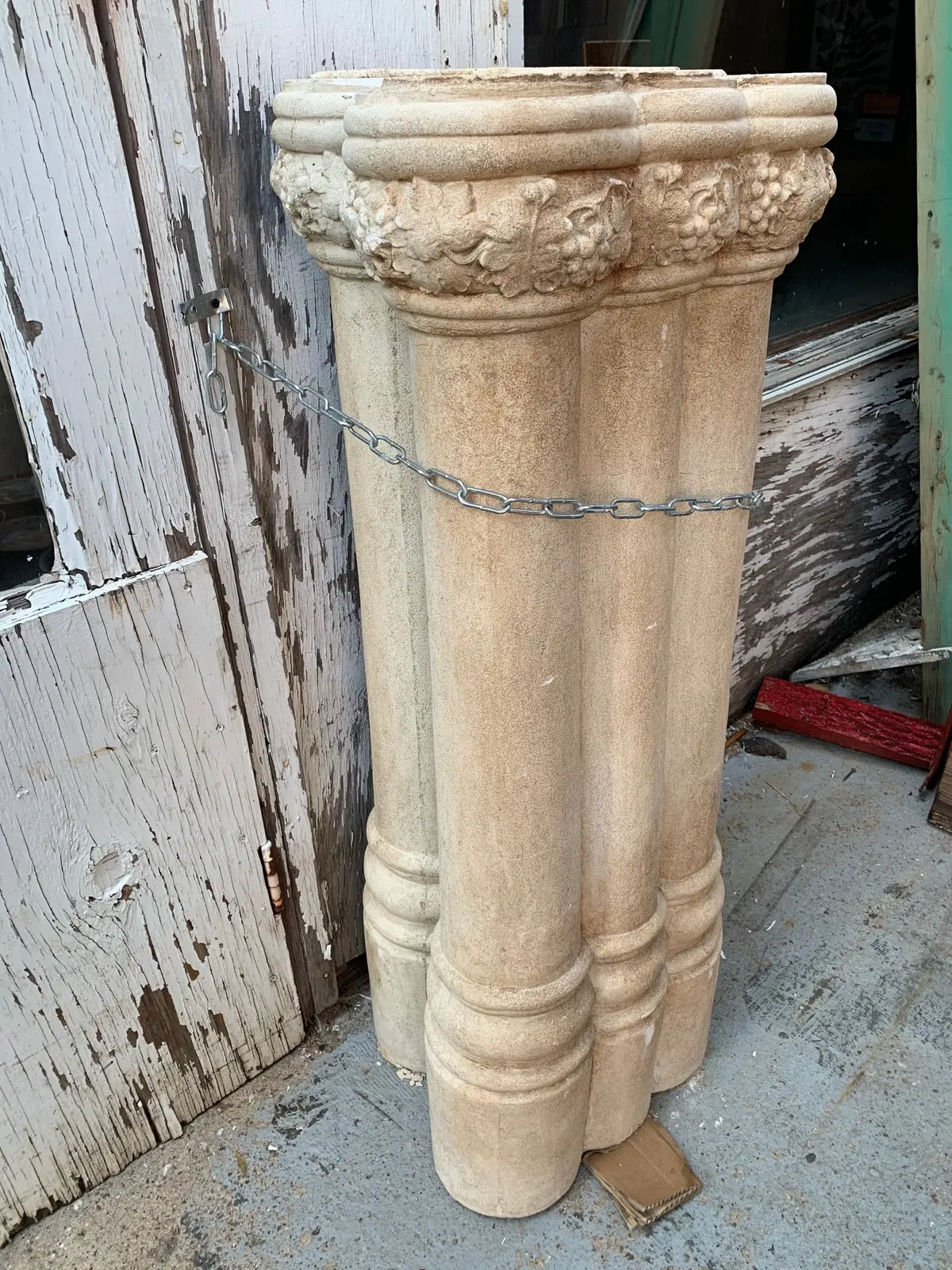 Pair Of Concrete Cluster Columns 1