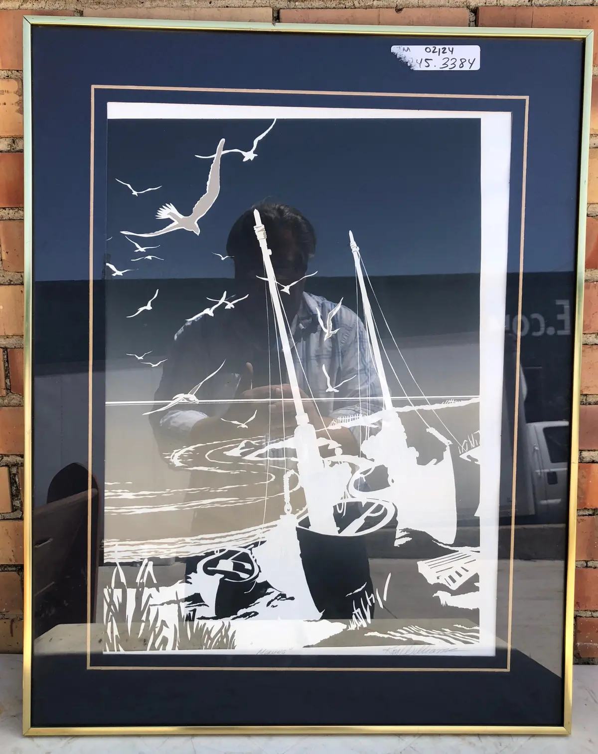 Roy Williams Signed Serigraph Of Sailboats 1