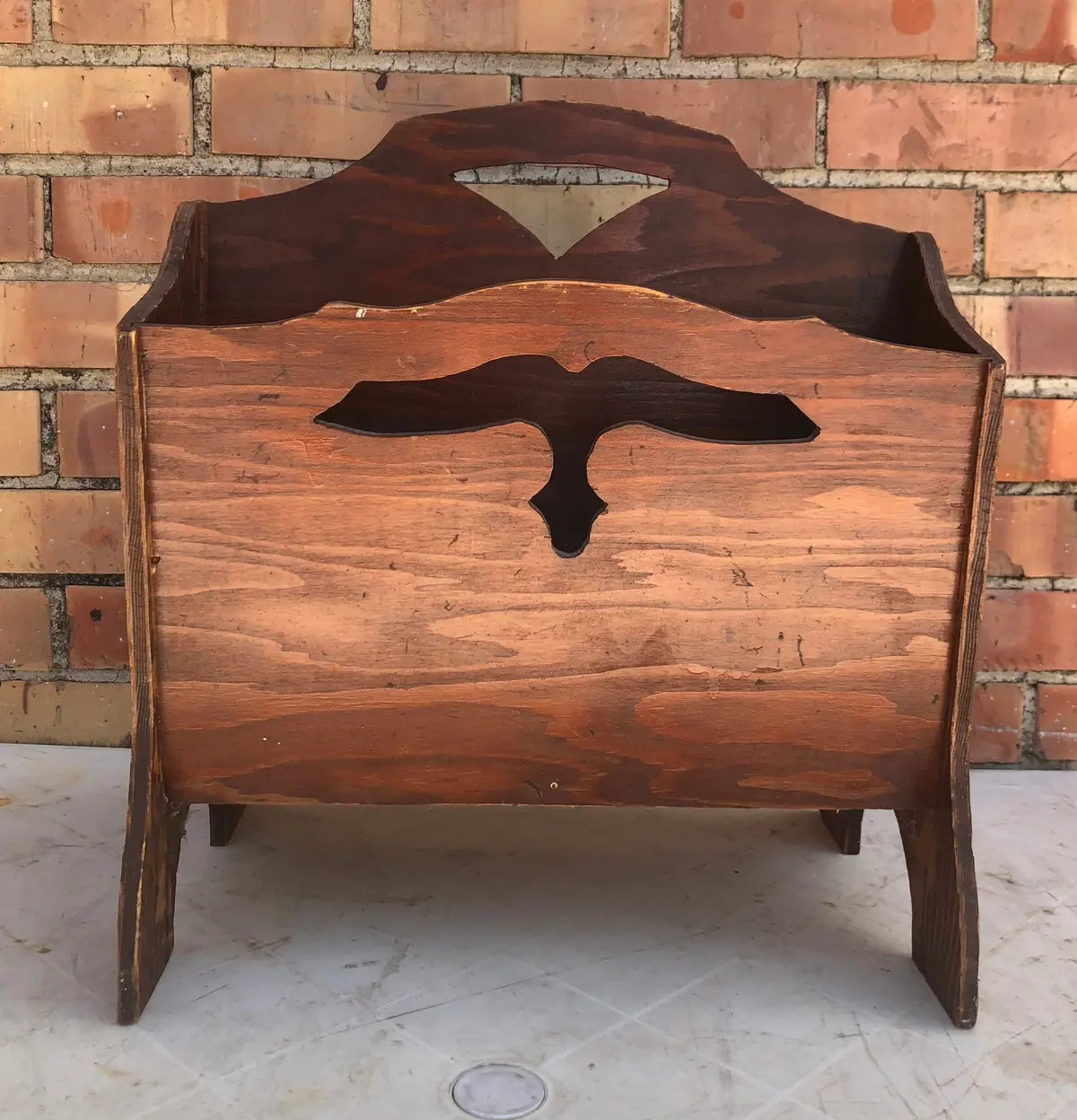 Wood Magazine Rack As Found 1