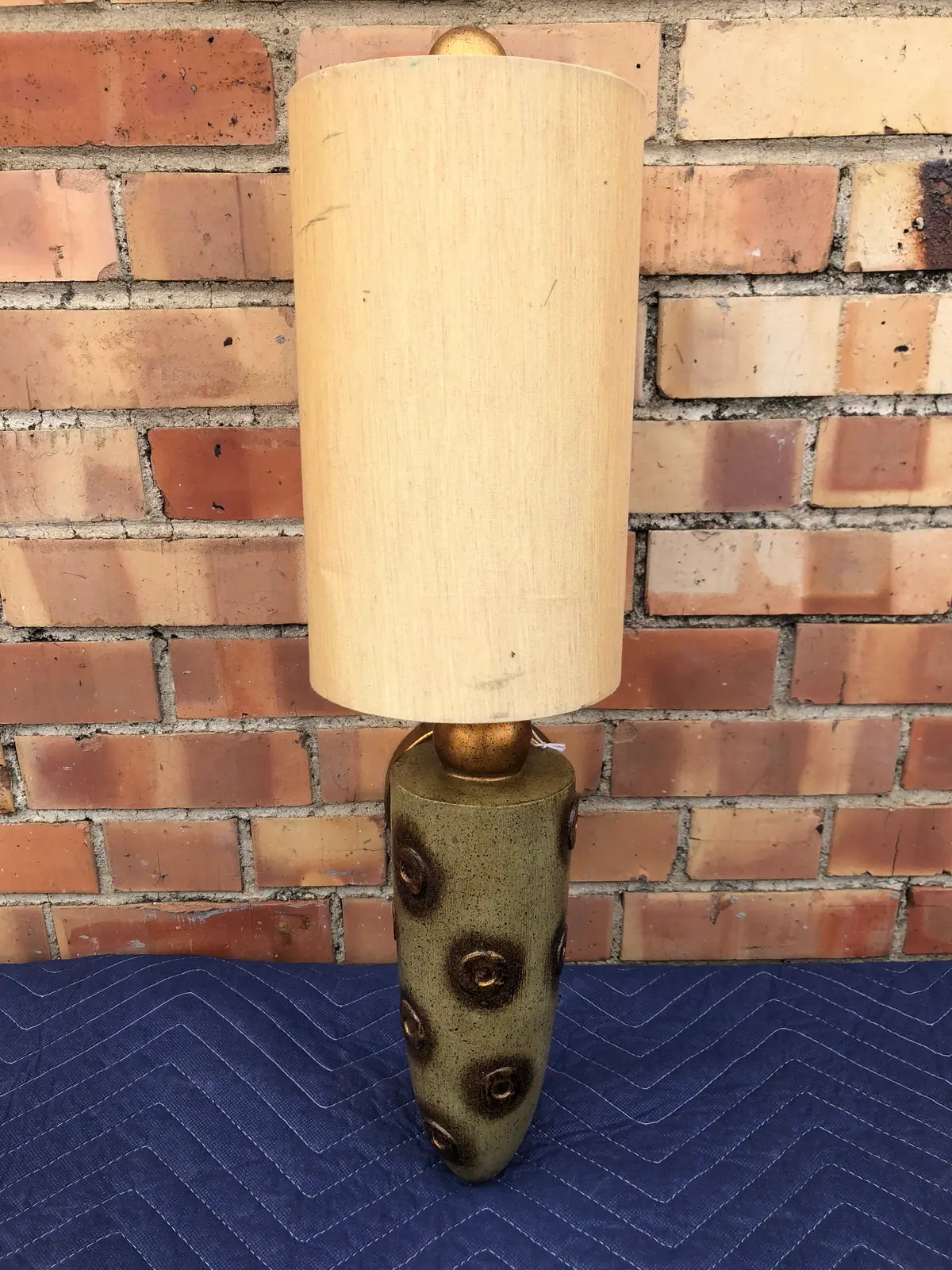 Modern Green & Gold Wall Sconce With Shade 1