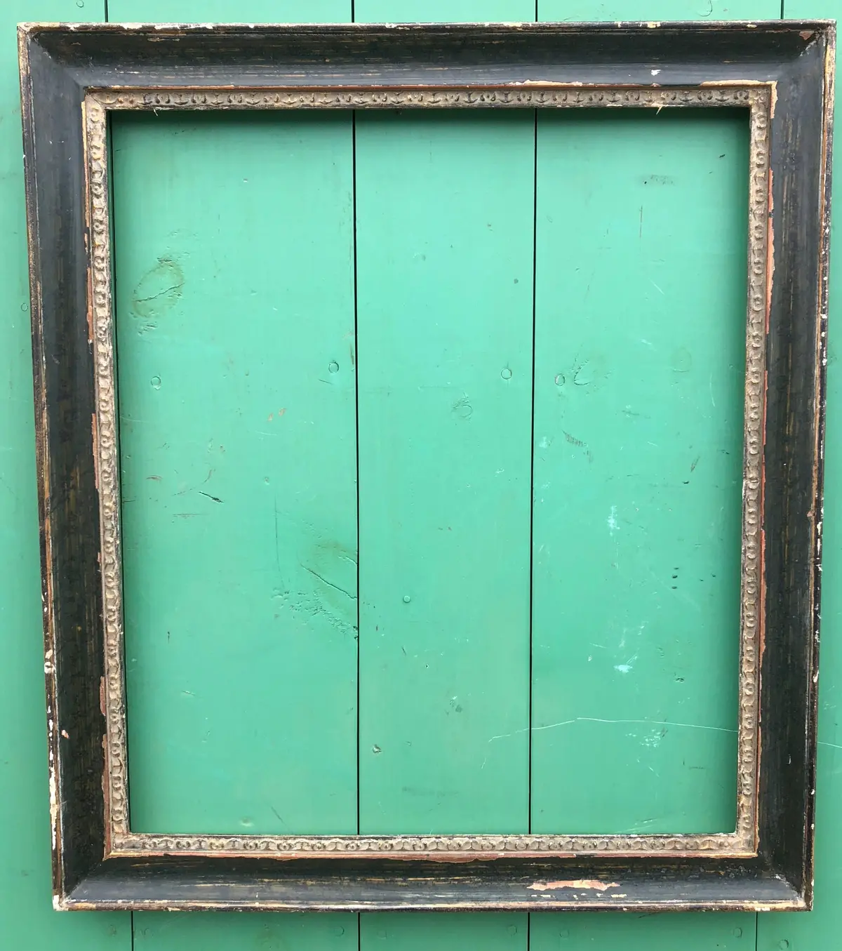 Distressed Dark Green Frame With Gold Inside Edge 1