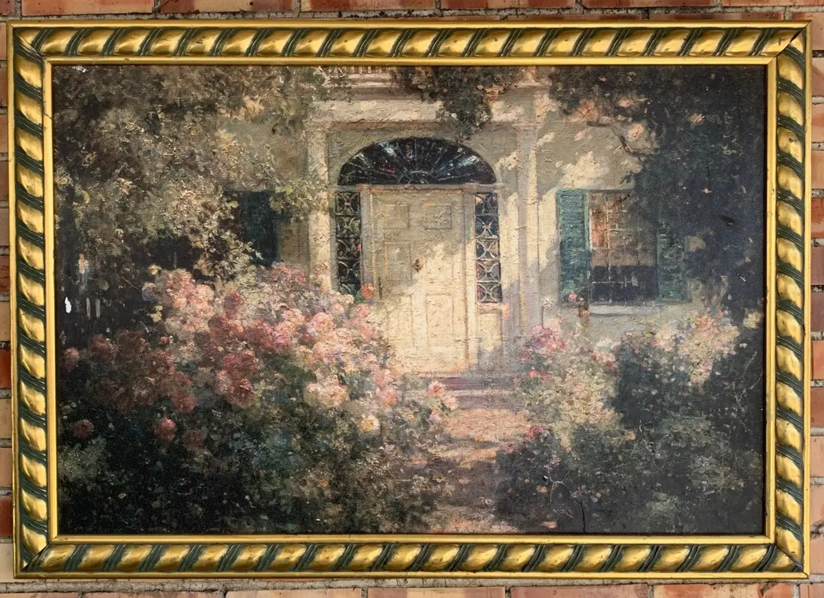 Horizontal Gold Frame With As Is Painting 1
