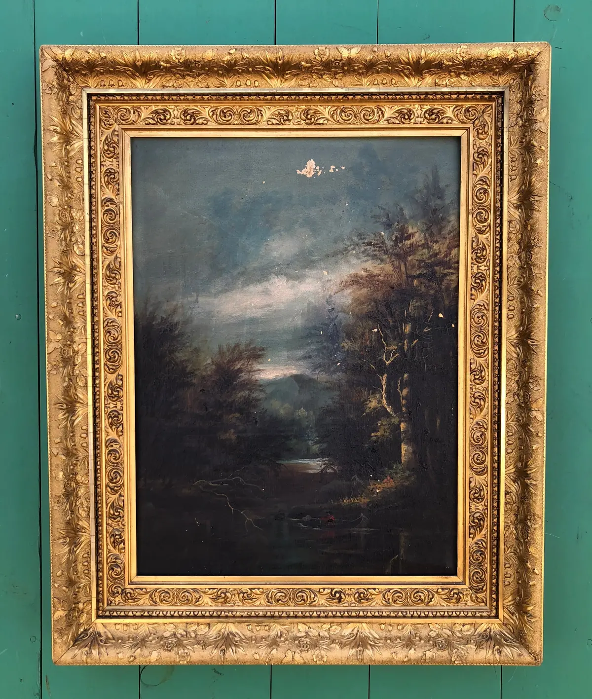 Fancy Gold Period Frame With Butterflies 1