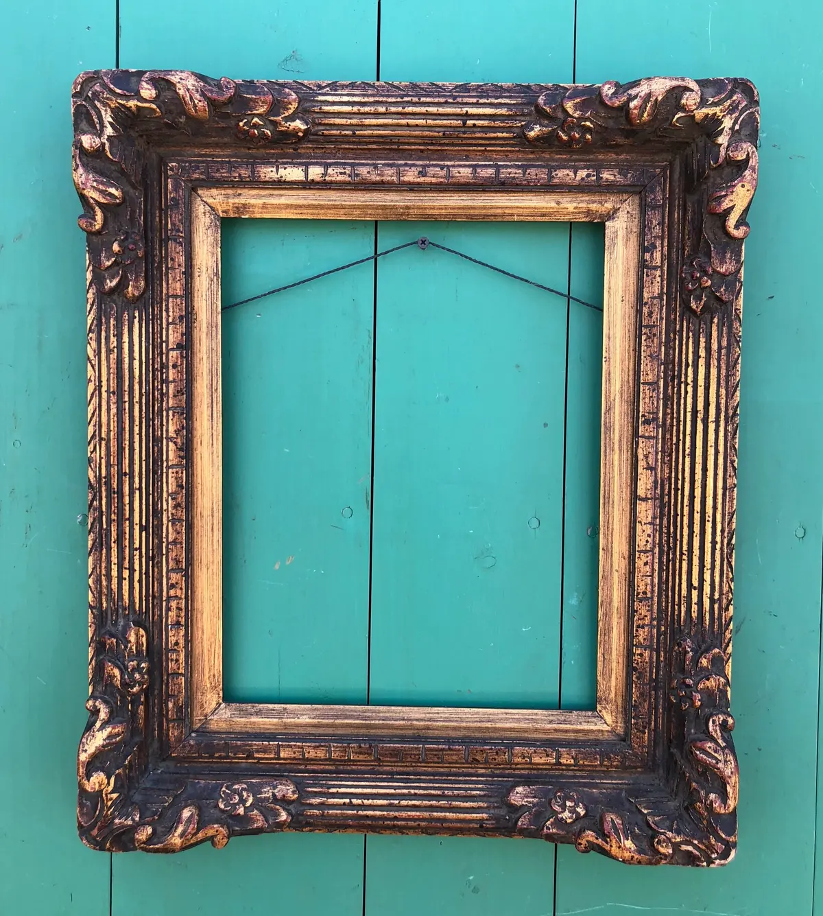 Fancy Gold Italian Frame With Black Wash 1