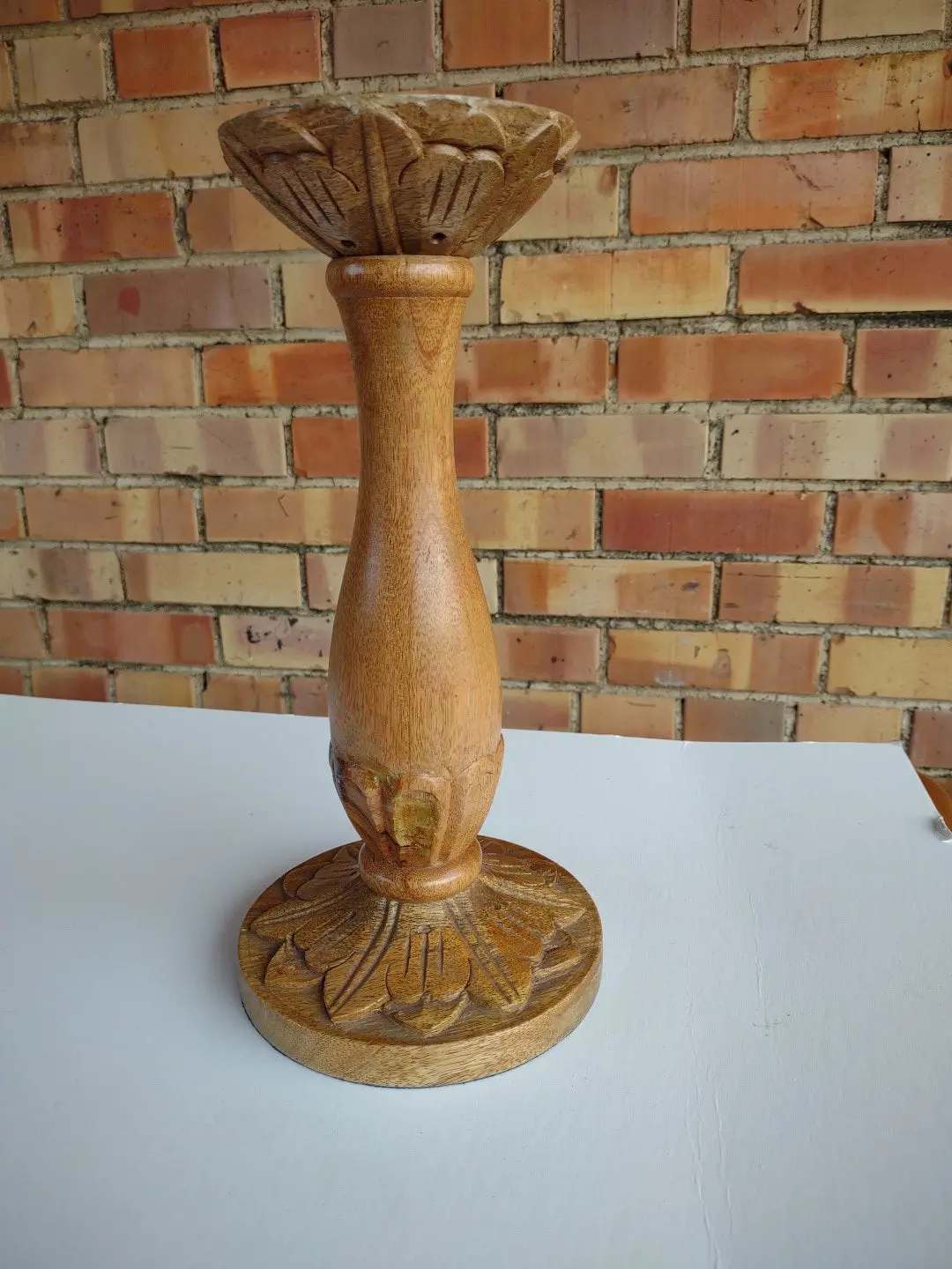 Wood Candle Stand 1