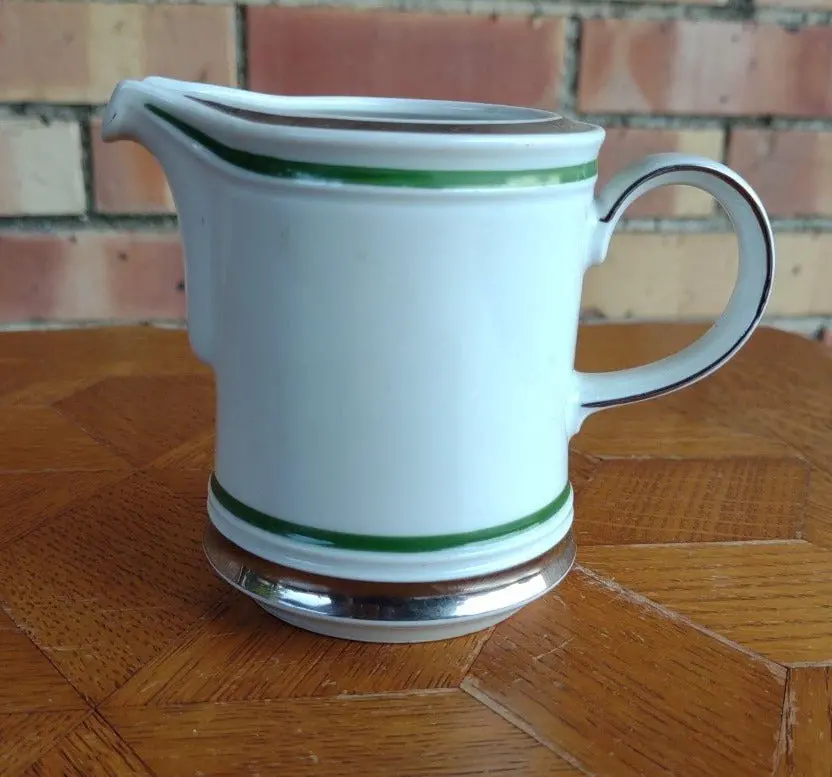 Silver Trim Bavarian Creamer 1