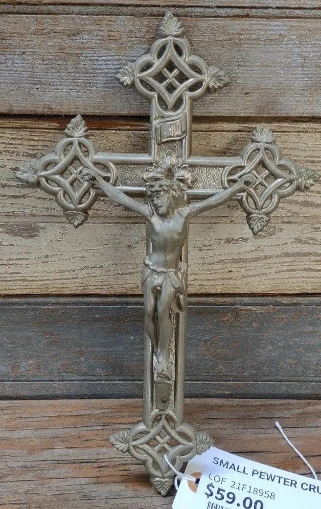 Small Pewter Crucifix 1