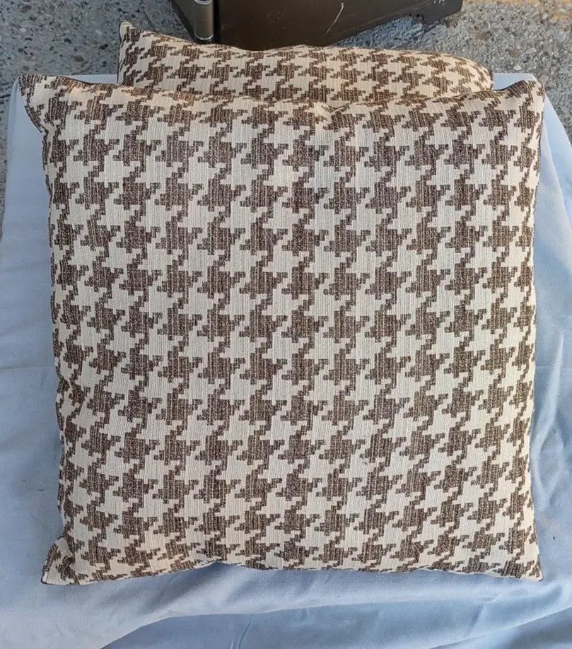 Brown Patterned Pillow 1