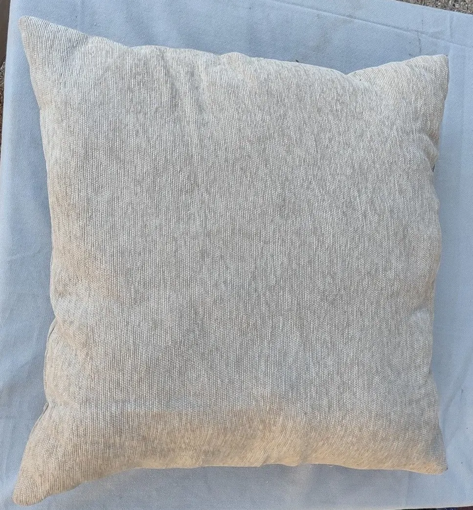 Small Textured Beige Pillow 1