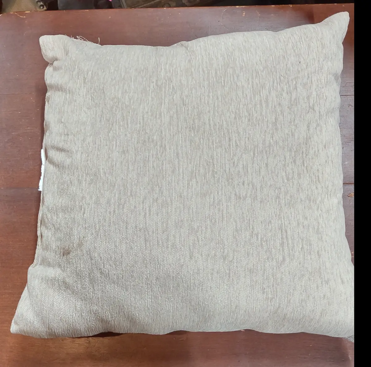 Light Brown Pillow With Button 1