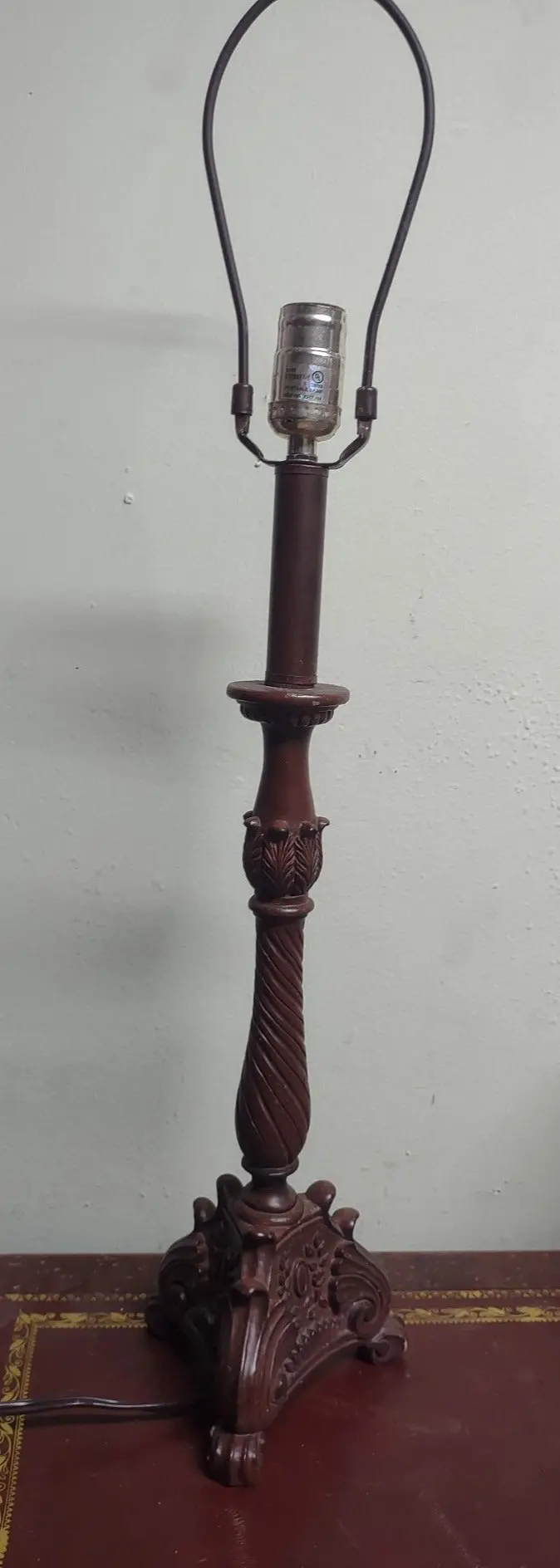 Brown Resin Lamp Base 1