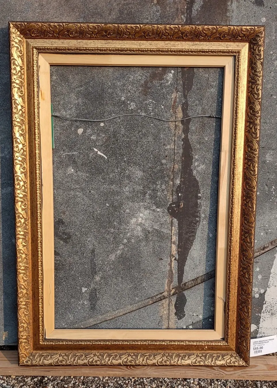 Large Ornate Gilt Frame With Carved Fillet 1