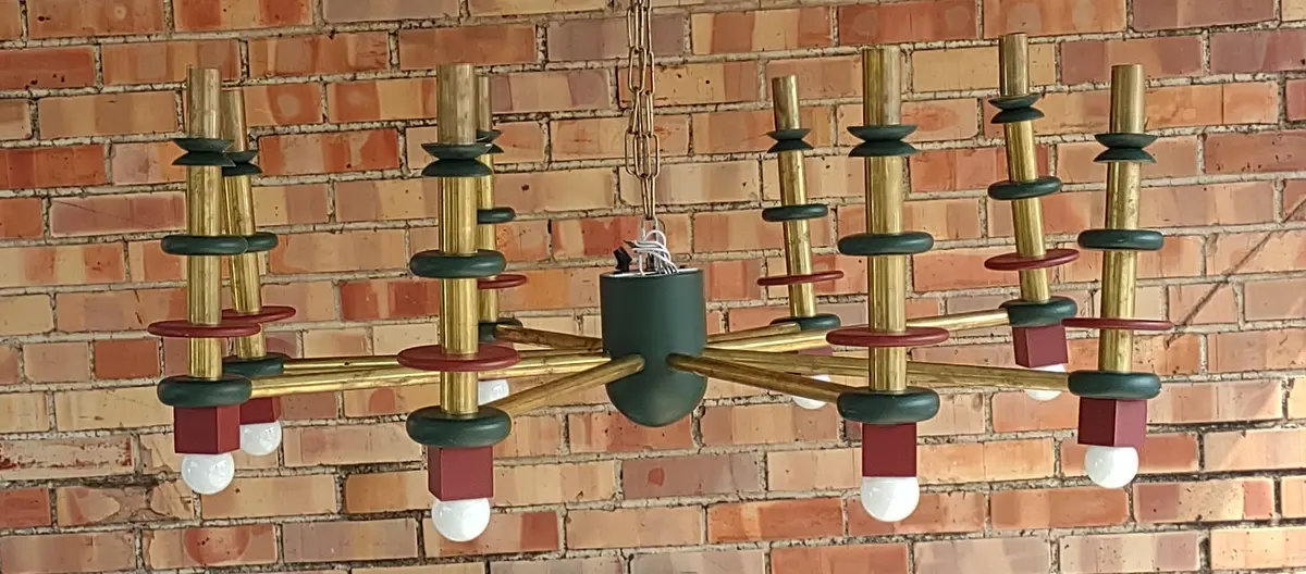 Large Colorful 8 Arm Modern Chandelier 1
