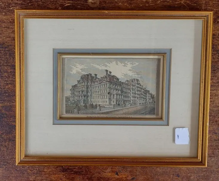 Framed Print Of State, War  And Navy Dept. 1