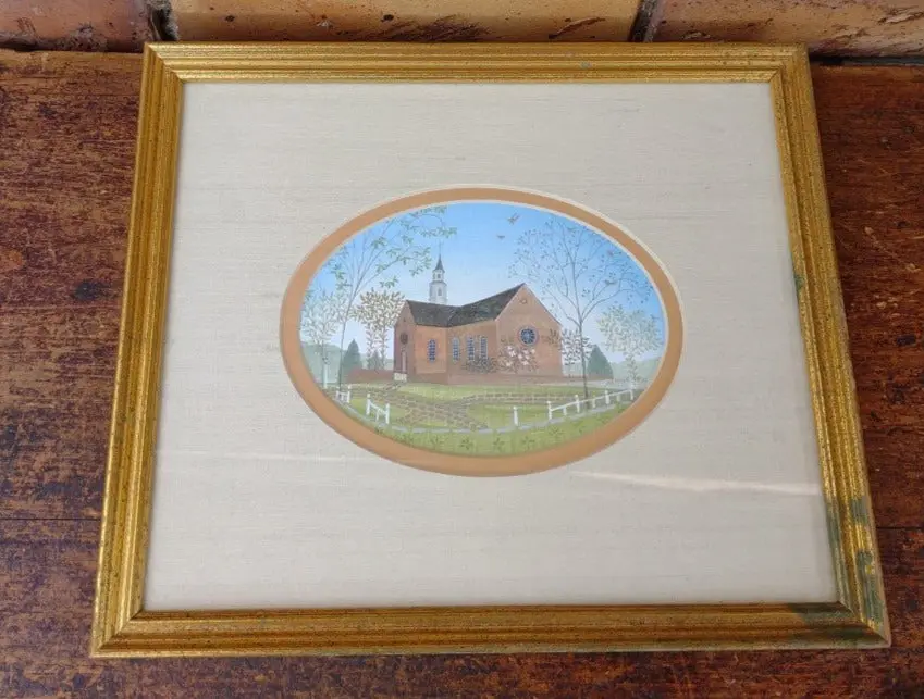 Small Framed Print Of A Barn 1