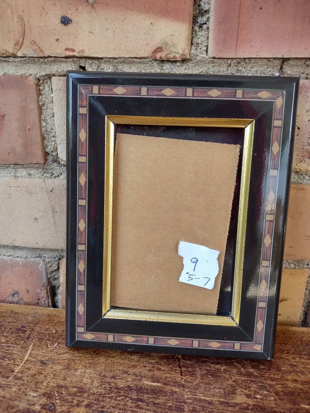 Small Black And Brown Diamond Frame 1