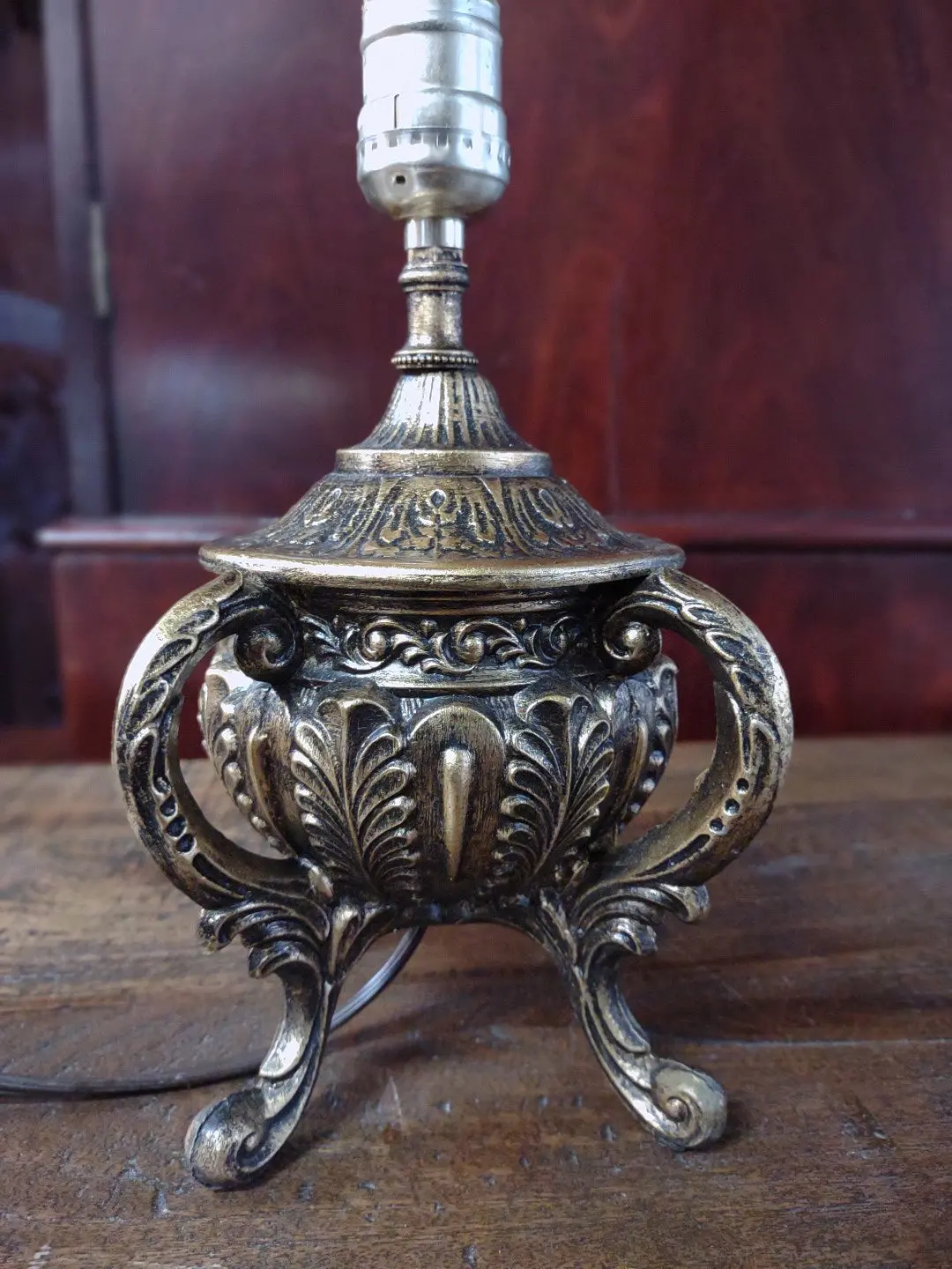 Small Brass Lamp-No Shade 1