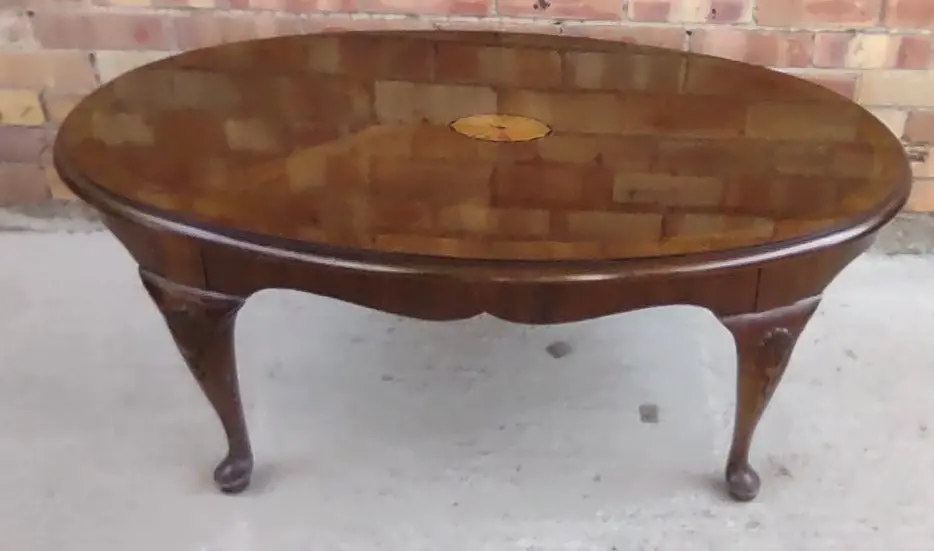 Queen Anne Coffee Table With Inlay-Not Old 1