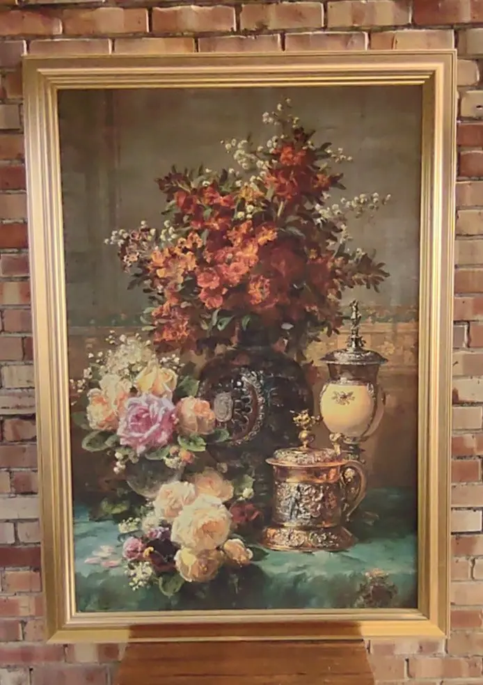 Large Embellished Giglee Of A Floral Bouquet 1