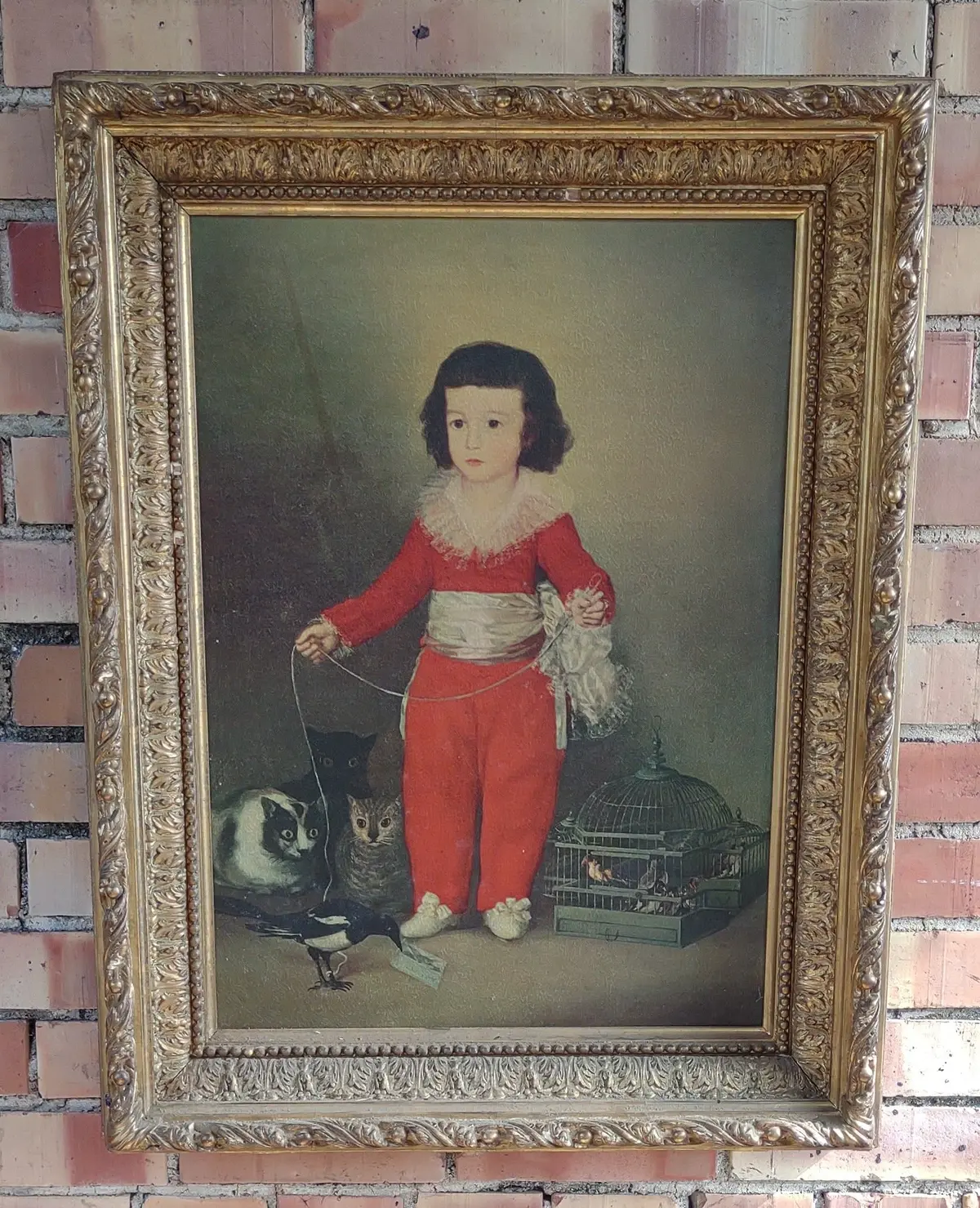 Framed Print Of Spanish Prince In Red Clothes By Fransisco De Goya Y Lucientes 1