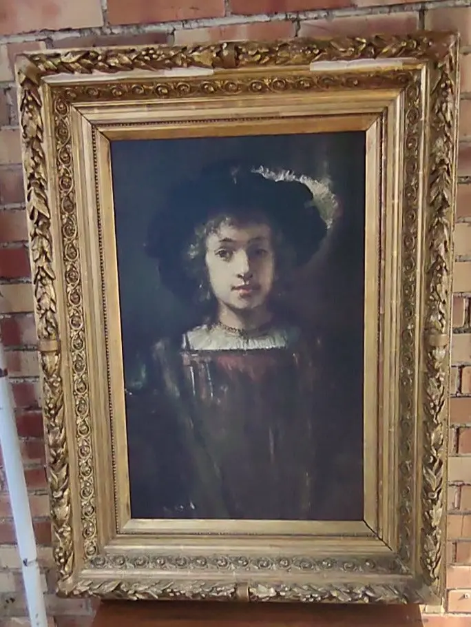 Ornate Gilt Frame With Print Of A Boy 1