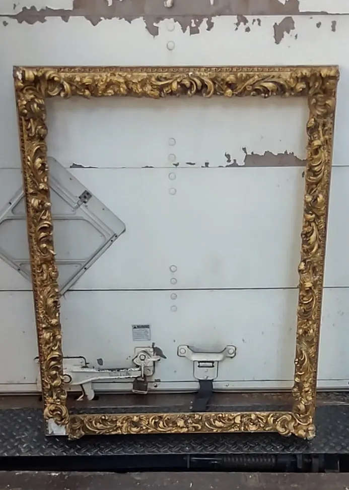 Baroque Ornate Gilt Plaster Frame As Found 1