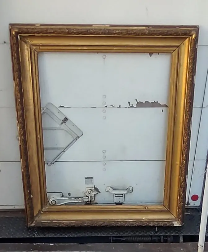 Gold Ornate 19Th Century Frame With Laureling 1