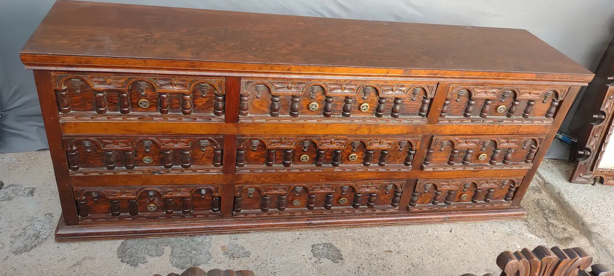 9 Drawer Argentine Pine Dresser 1