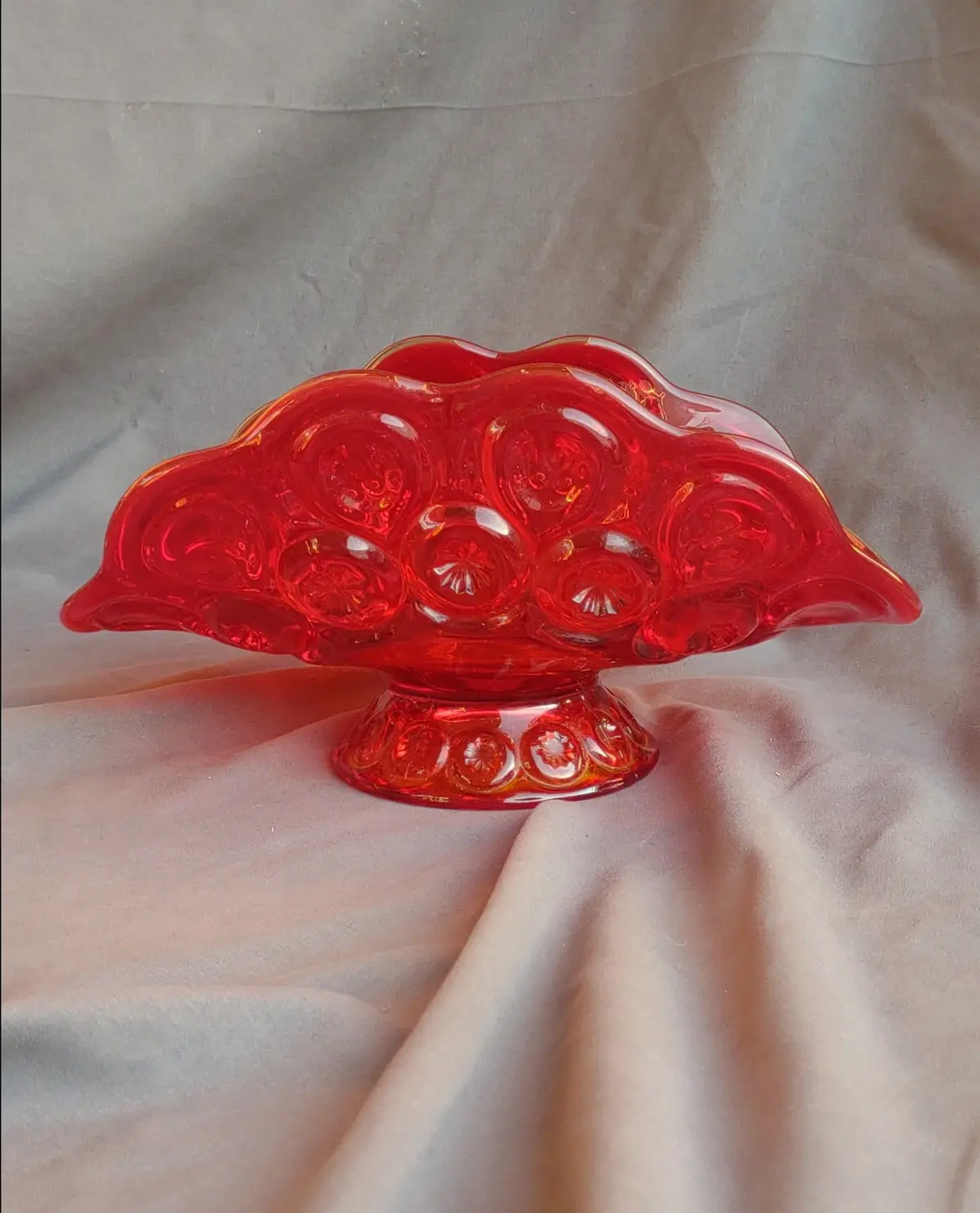 Red Fenton Dish 1