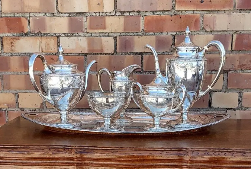 6 Piece Sterling Silver Coffee Service 1