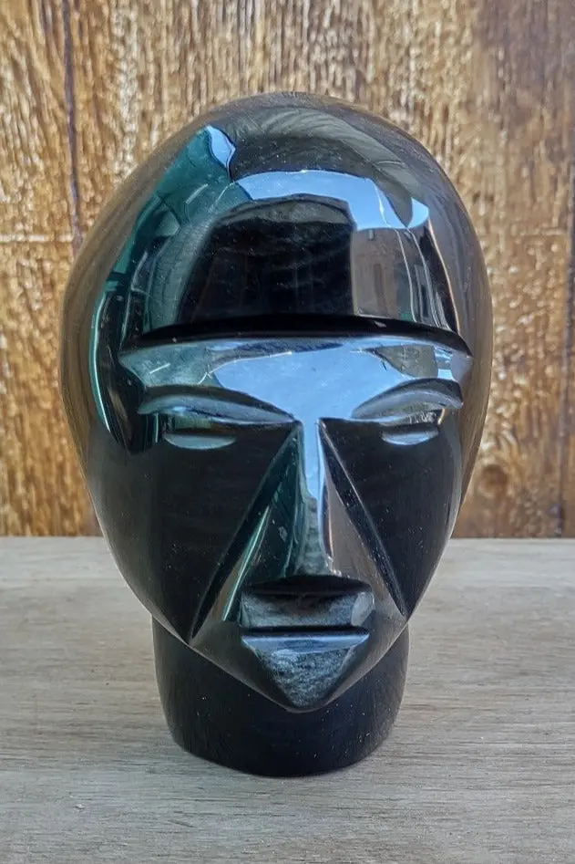 Small Glass Head Statue 1