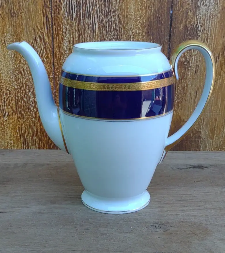 As Is Rosenthal Blue And Gold Coffee Pot- No Lid -Nice Vase 1