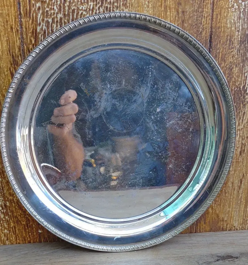 Small Silver Plate Tray 1