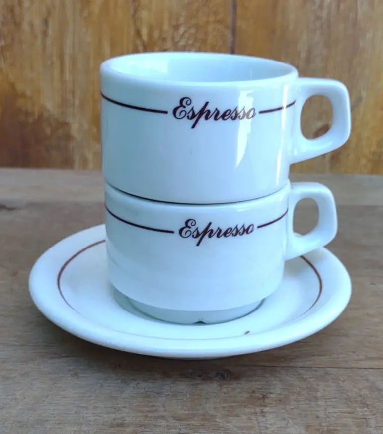 2 Demitasse Cups With One Saucer 1
