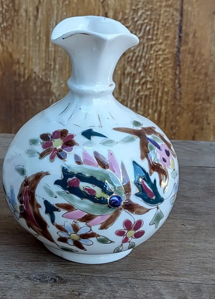 Small Floral Czech Vase 1