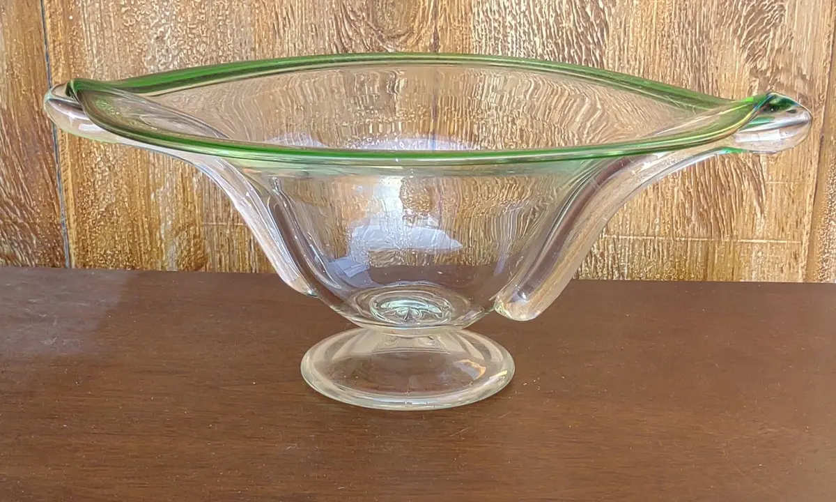 Art Glass Compote 1