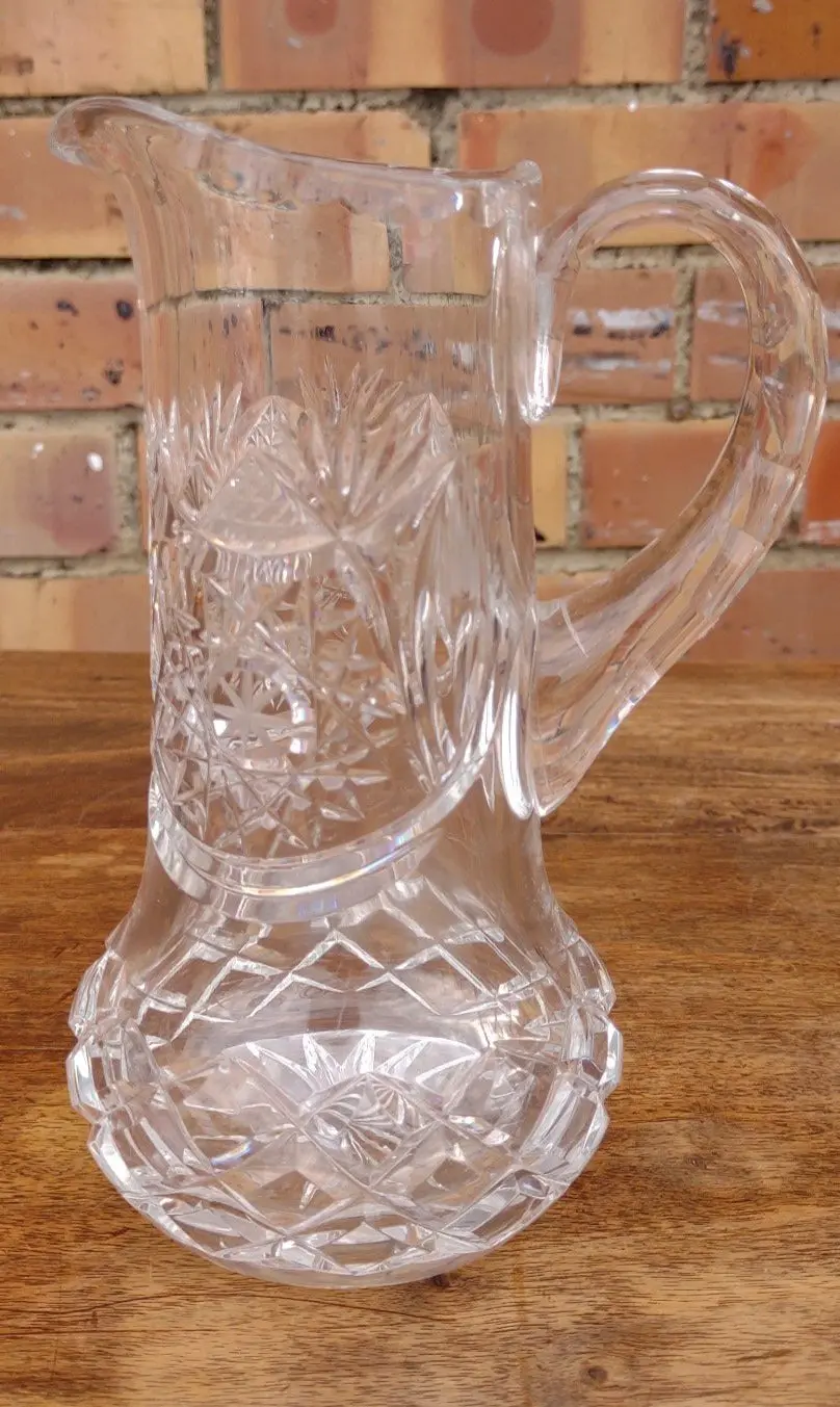 Small Cut Crystal Pitcher 1